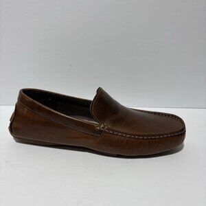 L.B. Evans Men’s Alton Slippers Brown Leather, Size 9 M